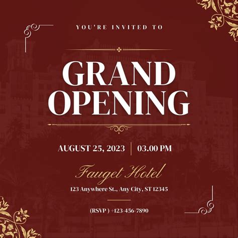 grand opening invitation message|8.5K+ Free Grand Opening Invitation Templates .